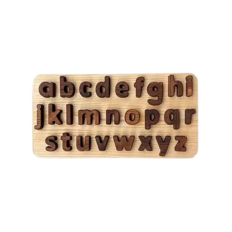 Montessori PoppyBabyCo Houten Alfabetletters Puzzel