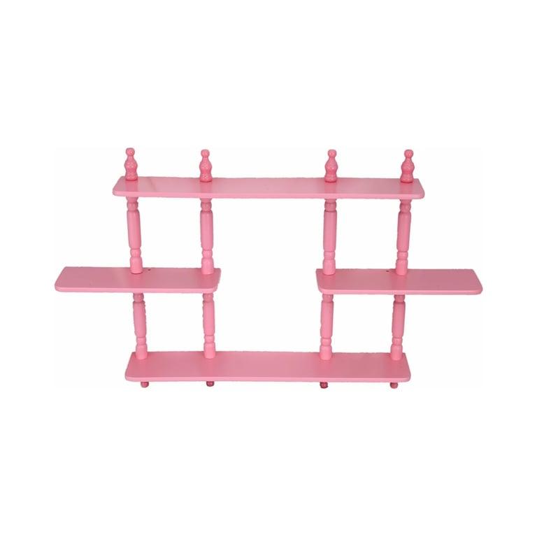 Montessori Frenchi Home Furnishing Kinderwandkast met 3 Verdiepingen Roze