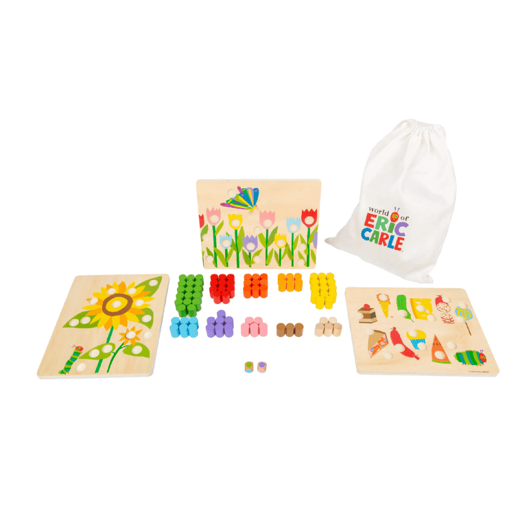 Montessori Small Foot Rupsje Nooitgenoeg Kleurenspel