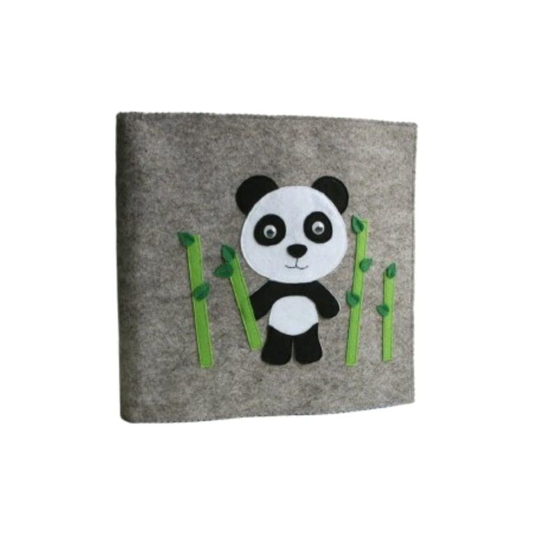 Montessori NONO Shop Gepersonaliseerd Vilten Rust-en Activiteiten Boek Panda