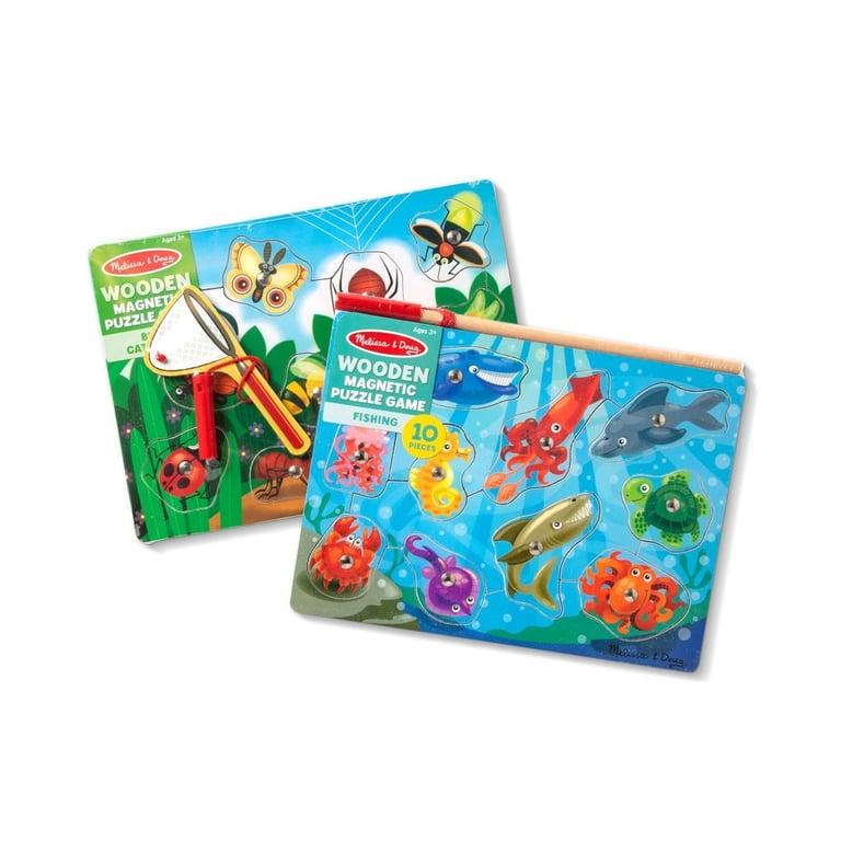 Montessori Melissa & Doug Magnetisch Puzzelspel Vissen en Insecten Vangen