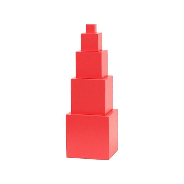 Montessori Kid Advance Montessori Peuter Roze Toren 5 Stappen