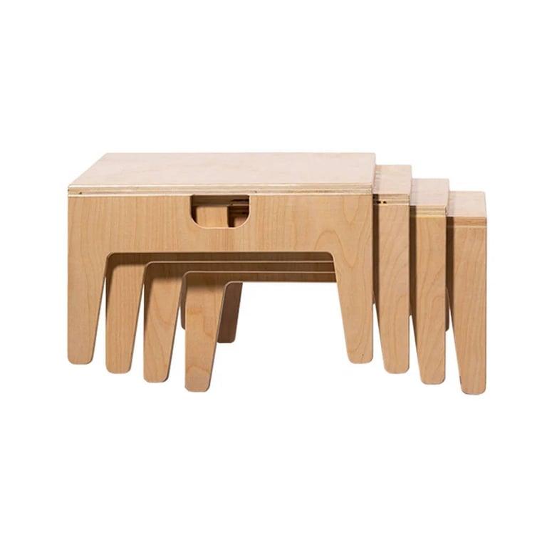 Montessori Teaching Timbers Stapelbare Vloertafelset