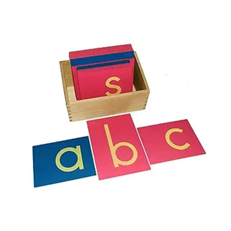 Montessori Kid Advance Montessori Schuurpapieren Letters Kleine Letters met Doosje