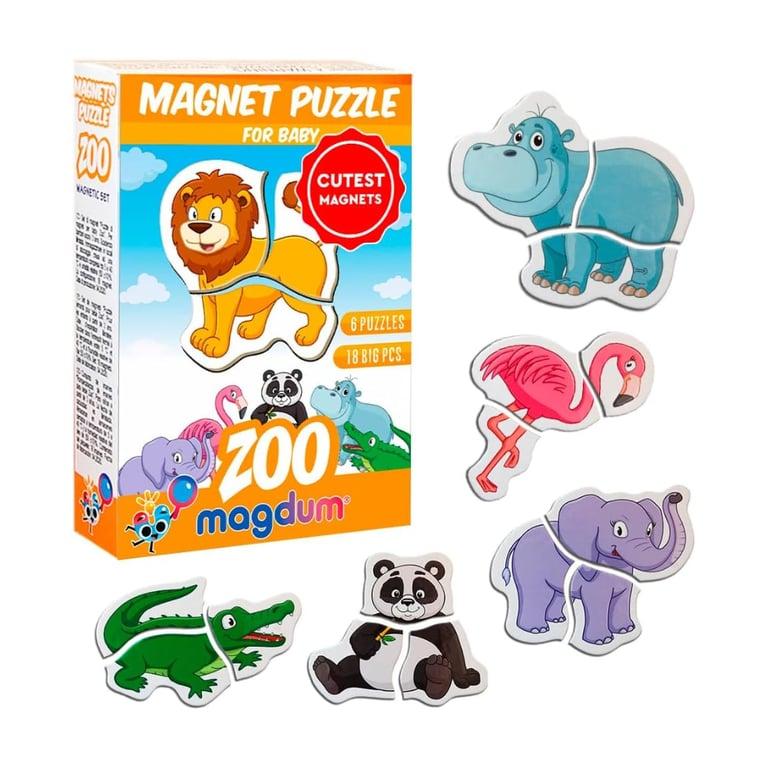 Montessori MAGDUM Dierentuin Magnetische Puzzels