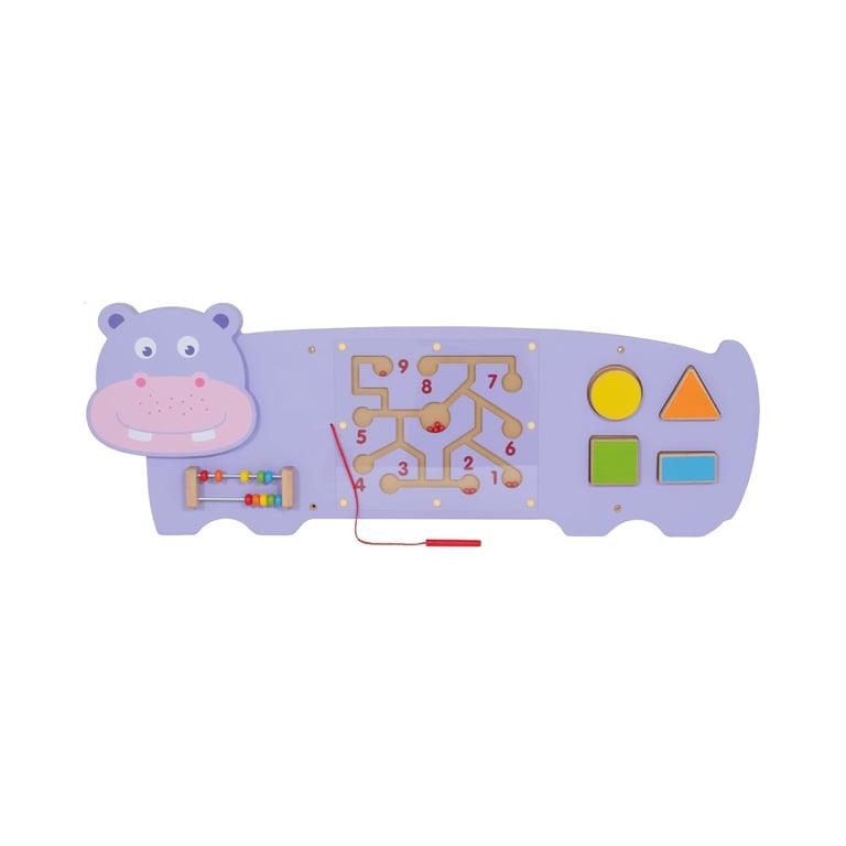 Montessori SPARK & WOW Hippo Sensorische Muur Activiteitenbord