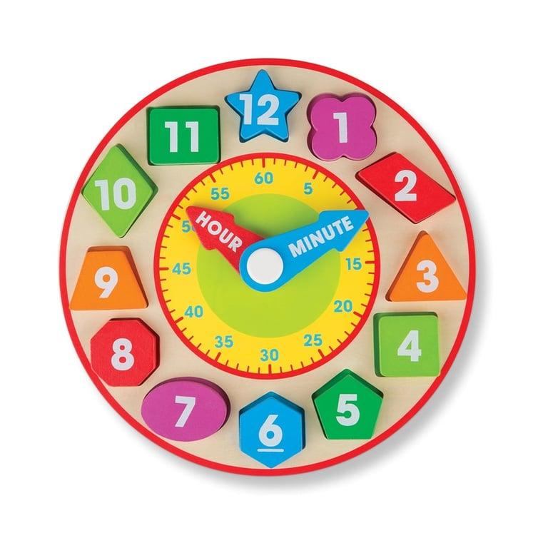 Montessori Melissa & Doug Wooden Shape Sorting Clock Pack of 12