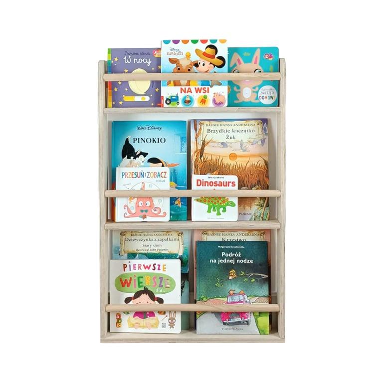 Montessori OliWood CNC Wall-Mounted Wooden Bookshelf