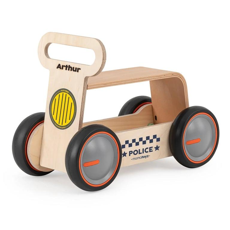 Montessori Mamatoyz DriveMe Wood 4-Wiel Balansfiets Politie