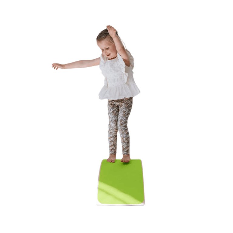 Montessori Jindl Balance Board Met Vilt Felgroen