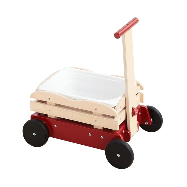 Montessori Beright Houten Wagen Rood