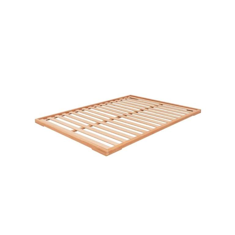 Montessori BusyWood Vloerbed Zen met Latten Queensmaat Naturel