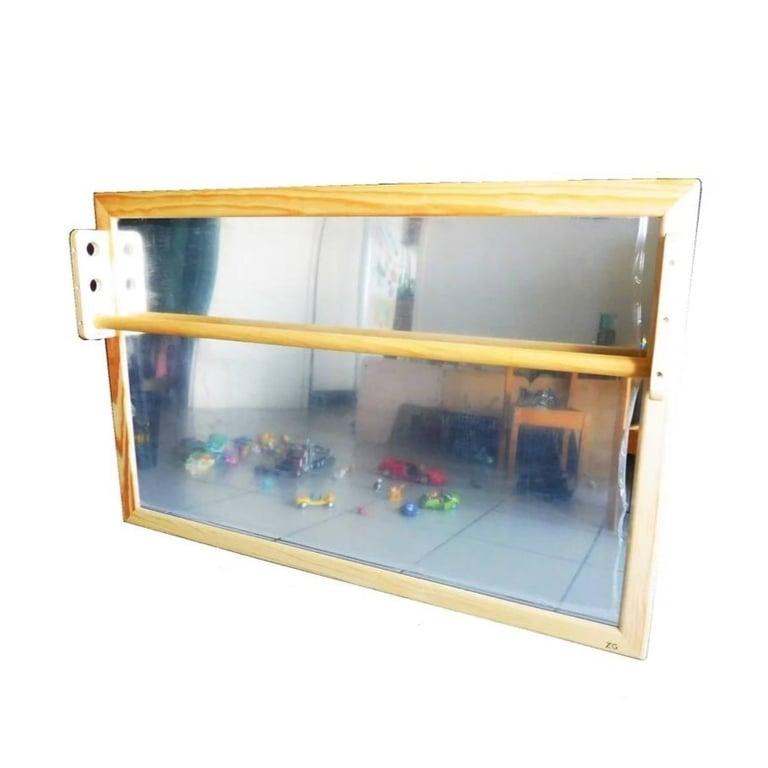 Montessori ZG Jouets Bois Montessori-Spiegel met Optrekstang 110 x 70 cm