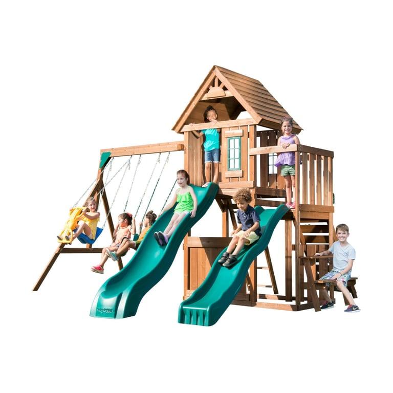 Montessori Swing-N-Slide Knightsbridge Deluxe Houten Schommelset