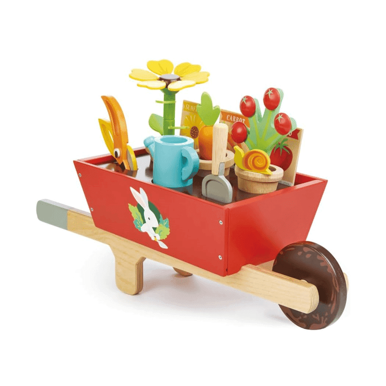 Montessori Tender Leaf Toys Tuin Kruiwagen Set